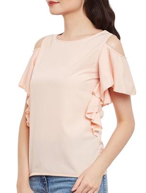 pink polyester regular top - 13110947 - Standard Image - 2