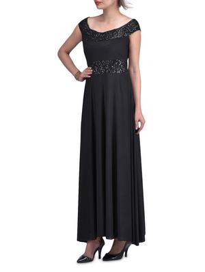 boat neck sequined maxi dress - 1311235 - Standard Image - 2