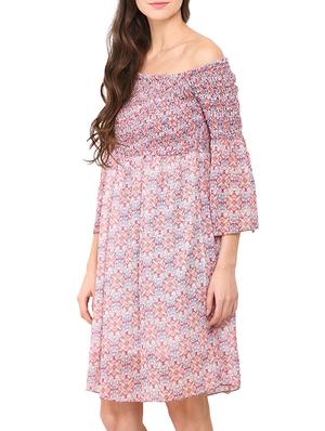 multicolored printed dress - 13117636 - Standard Image - 2