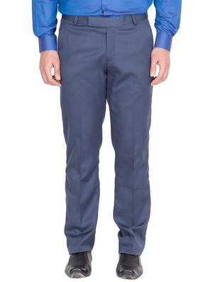 blue grey rayon set of 2 flat front formal trouser - 13123195 - Standard Image - 2