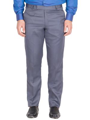 blue grey rayon set of 2 flat front formal trouser - 13123195 - Standard Image - 5