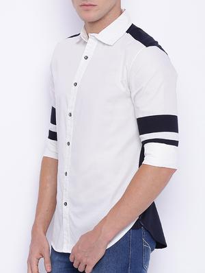 white cotton casual shirt - 13135800 - Standard Image - 2
