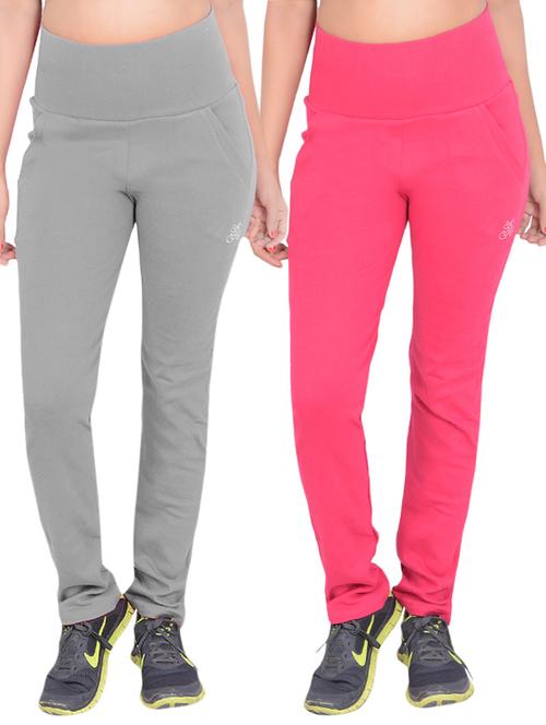 set of 2 multicolored cotton track pants - 13153769 - Very Small Image - 1