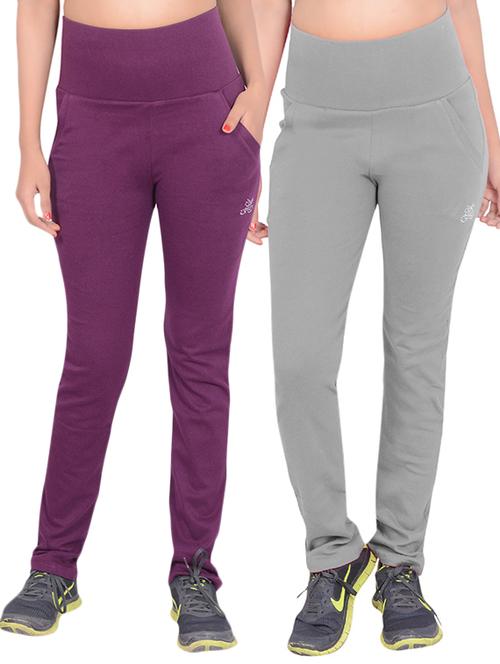 set of 2 multicolored cotton track pants - 13153770 - Very Small Image - 1