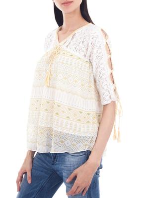 white polyester regular top - 13154516 - Standard Image - 2