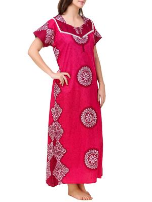pink cotton gowns - 13155138 - Standard Image - 2