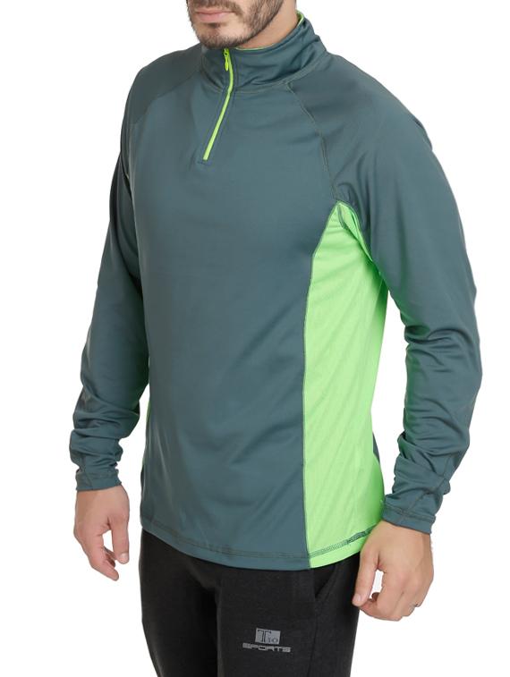 green polyester casual jacket - 13159001 - Zoom Image - 2