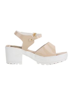 nude ankle strap sandal - 13163686 - Standard Image - 2