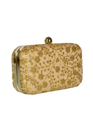 gold cotton clutch - 13172632 - Standard Image - 2
