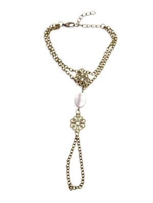 Antique Gold Embellished Ring Bracelet - 1317735 - Standard Image - 2