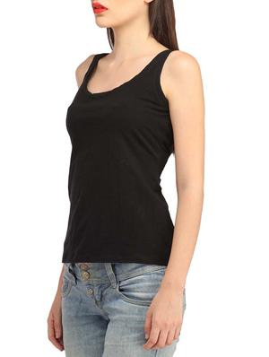 scoop neck solid tank top - 13179965 - Standard Image - 2