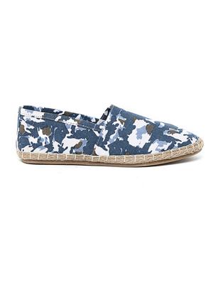 blue fabric espadrilles casual shoes - 13187520 - Standard Image - 2