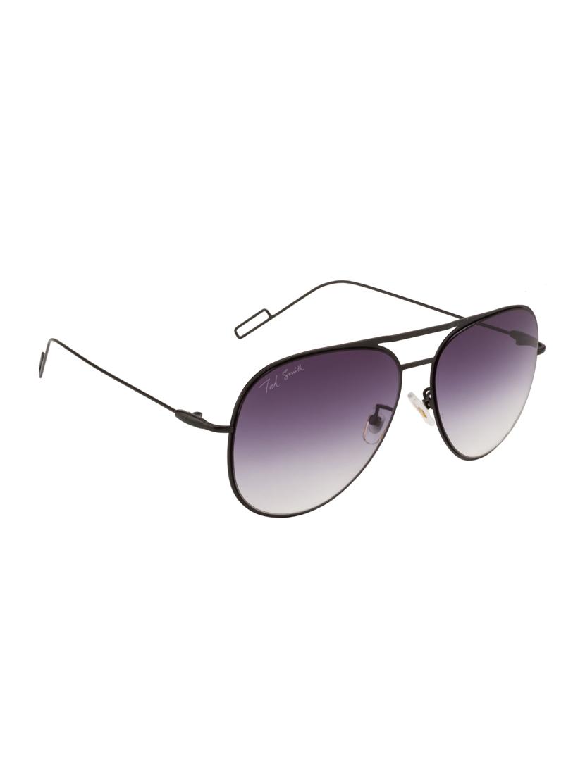 ted smith aviator unisex sunglasses (ts-0770/s_m.blk) - 13196290 - Zoom Image - 2