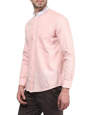pink cotton casual shirt - 13214998 - Standard Image - 2