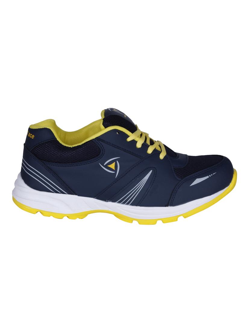 navy leatherette(pu sport shoes - 13215593 - Zoom Image - 2