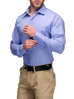 light blue cotton formal shirt - 13216103 - Standard Image - 2