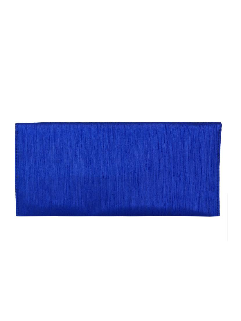 blue polyester ethnic clutch - 13216380 - Zoom Image - 2