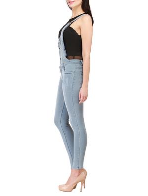 button up distressed dungaree - 13217378 - Standard Image - 2