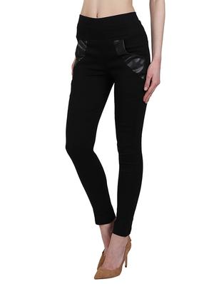 black cotton jeggings - 13225425 - Standard Image - 2