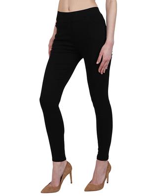 black cotton jeggings - 13225426 - Standard Image - 2