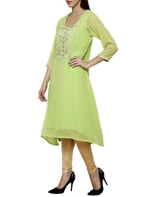 green georgette tunic - 13236033 - Standard Image - 2