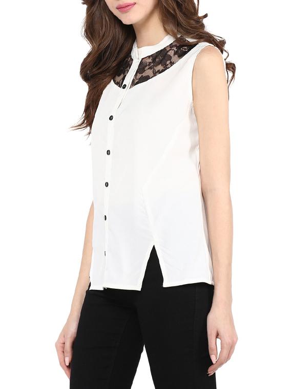 white regular top - 13242670 - Zoom Image - 2