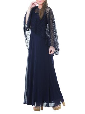 cape sleeved gown - 13252729 - Standard Image - 2