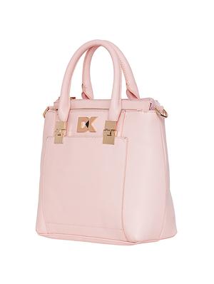 pink leatherette handbag - 13254011 - Standard Image - 5