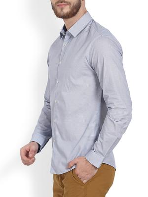 grey cotton casual shirt - 13258936 - Standard Image - 2