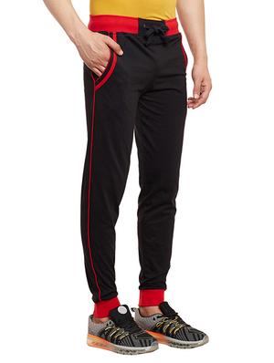 black cotton full length track pant - 13260984 - Standard Image - 2