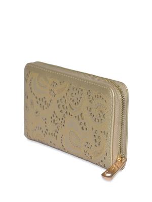 beige cutwork leatherette wallet - 1326196 - Standard Image - 2