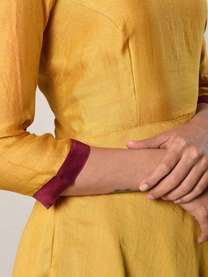 yellow solid gown - 13266848 - Standard Image - 5
