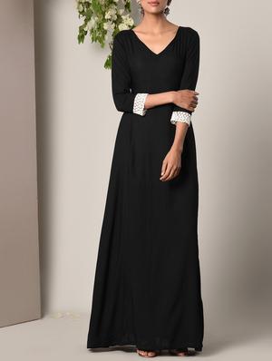 Black modal dress - 13266850 - Standard Image - 2