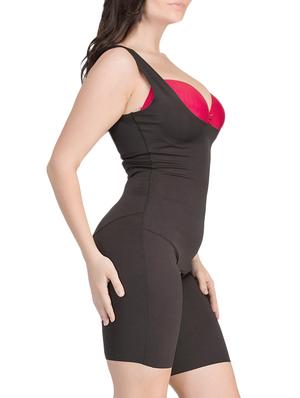 black cotton body suit shapewear - 13271290 - Standard Image - 2
