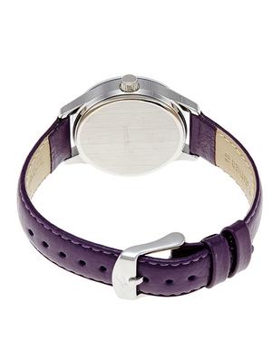 fastrack monochrome analog purple dial women's watch - 6078sl05 - 13271568 - Standard Image - 2