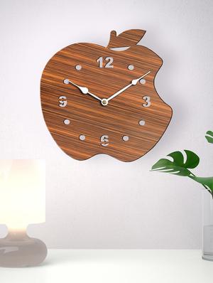 sehaz artworks brown wooden wall clock - 13274749 - Standard Image - 2