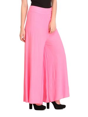 pink flared palazzo - 13282760 - Standard Image - 2