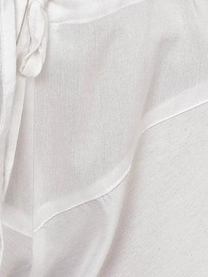 white cotton embroidered kurta bottom set - 13296927 - Standard Image - 5