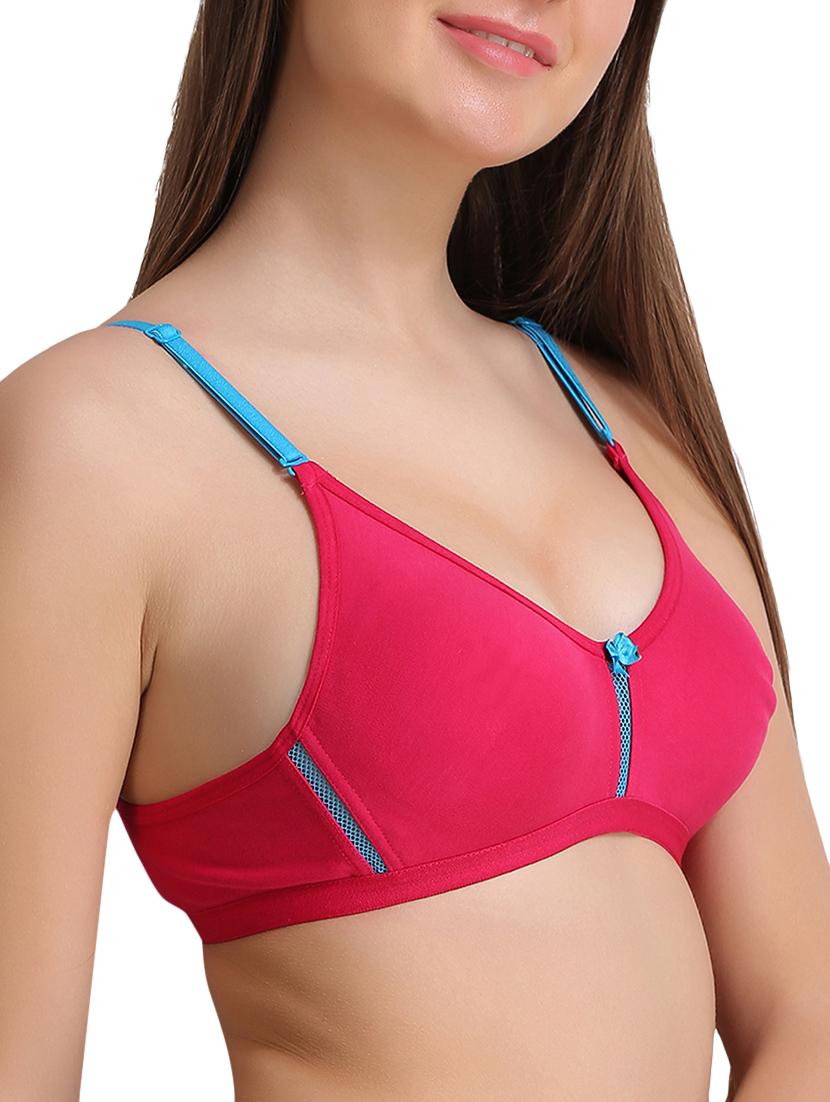 set of 3 contrast bow patch bras - 13308017 - Zoom Image - 5
