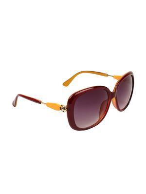 Zyaden Maroon Oversized Women Sunglasses - 13309851 - Standard Image - 2