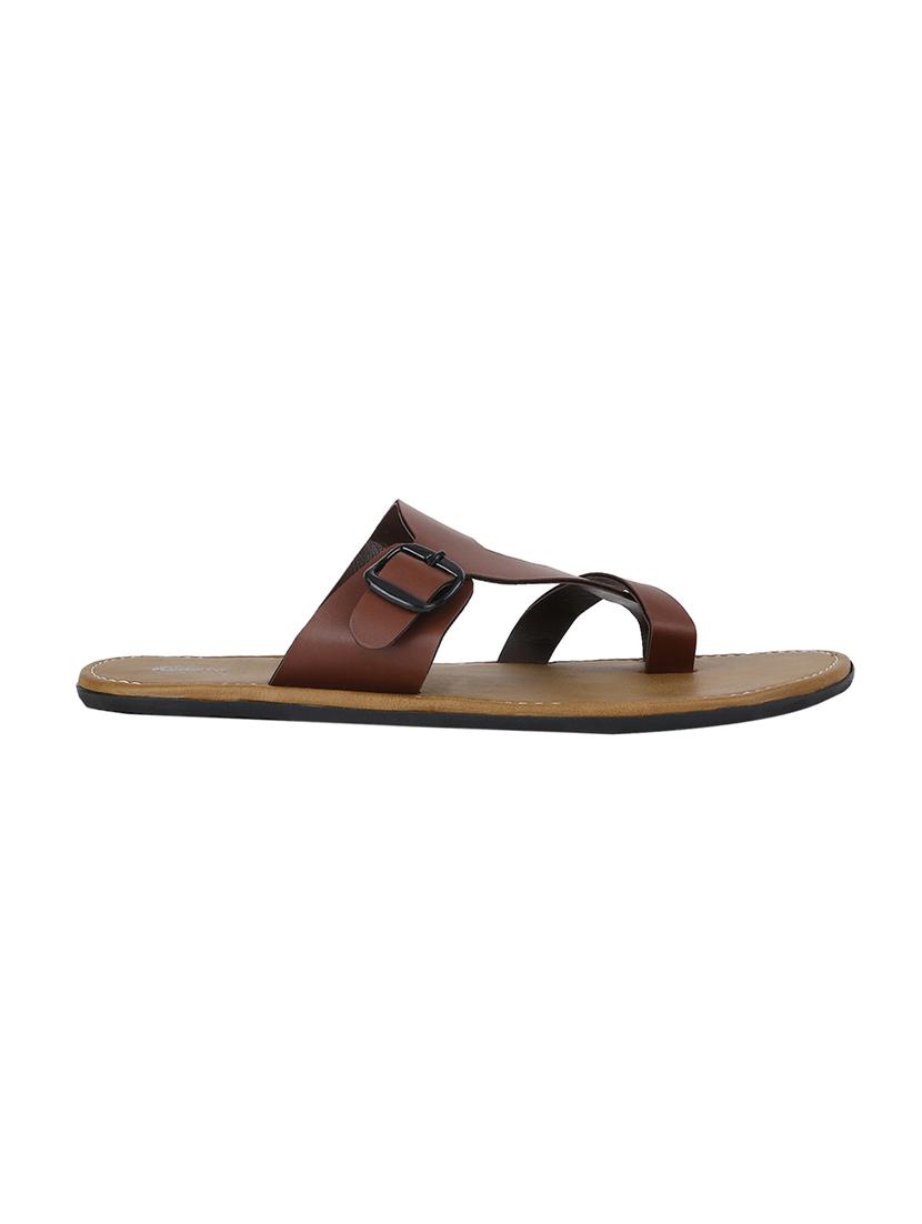 brown leather slip on slipper - 13316292 - Zoom Image - 2