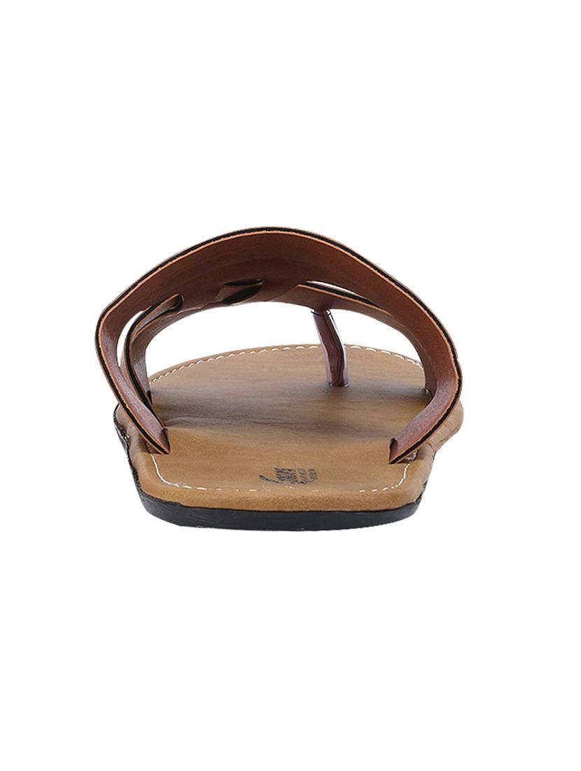 brown Leather slip on slipper - 13316297 - Zoom Image - 2