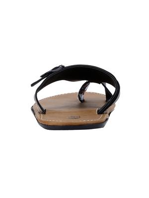 black Leather slip on slipper - 13316302 - Standard Image - 2