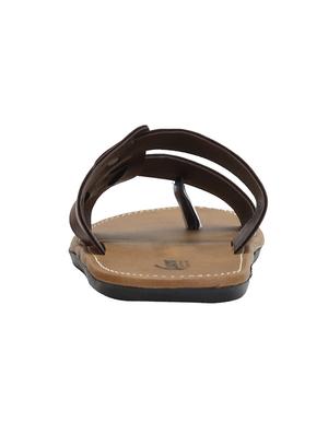 brown Leather slip on slipper - 13316323 - Standard Image - 2