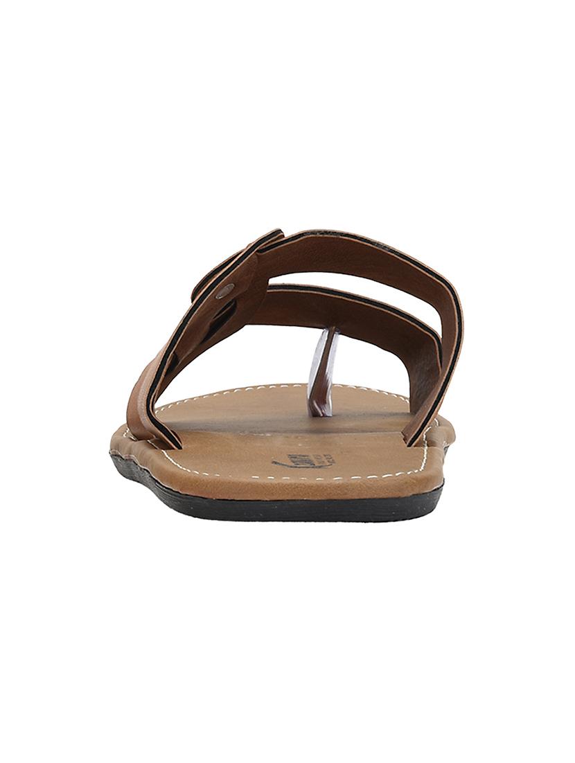 tan Leather slip on slipper - 13316324 - Zoom Image - 2