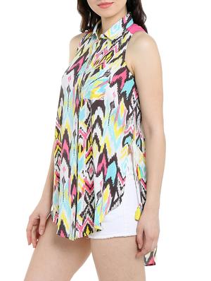 pink viscose regular shirt - 13316603 - Standard Image - 2