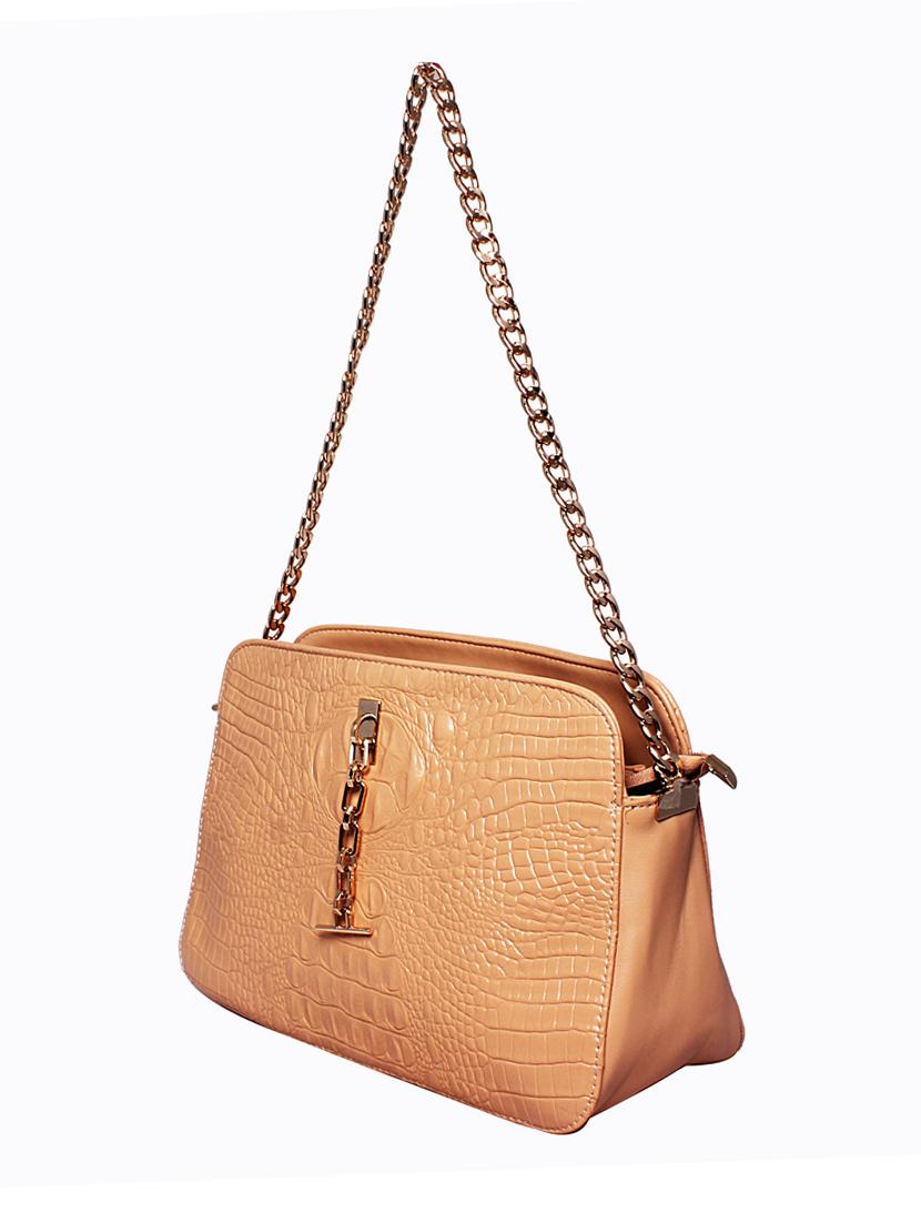 beige leatherette sling bag - 1332233 - Zoom Image - 5
