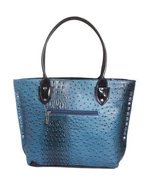 blue leatherette handbag - 1332240 - Standard Image - 2