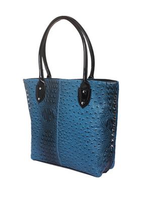 blue leatherette handbag - 1332240 - Standard Image - 5