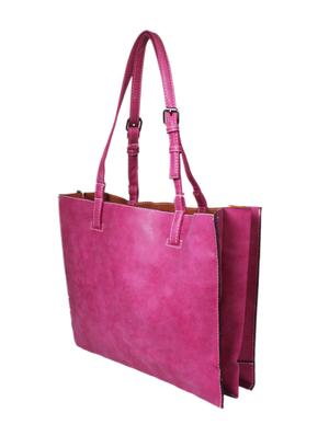 pink leatherette handbag - 1332249 - Standard Image - 5